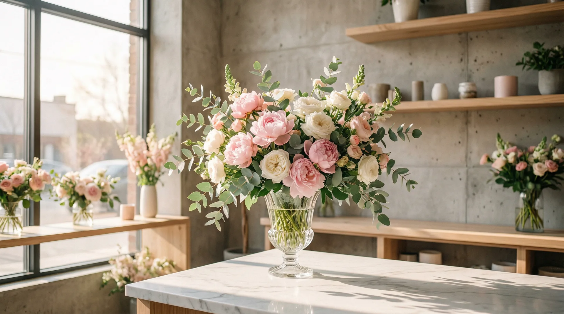 城市花艺美学展示 - 探花网