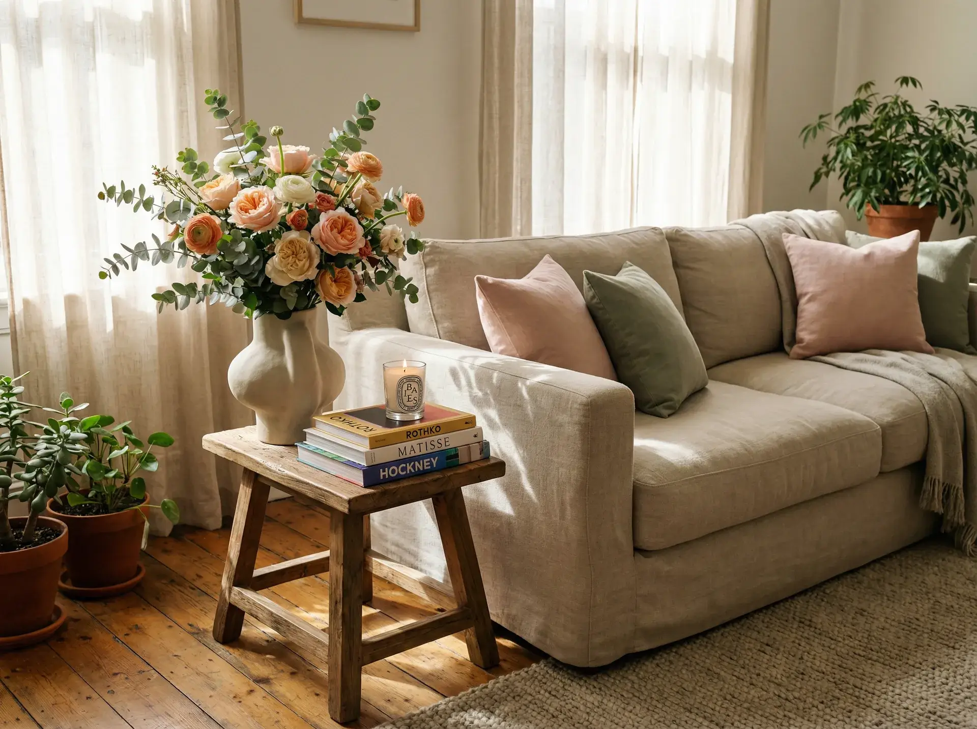 花艺融入家居生活场景 - 探花网